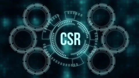 Internet, business, Technology and network concept. CSR abbreviation, modern  Vidéo 158115399