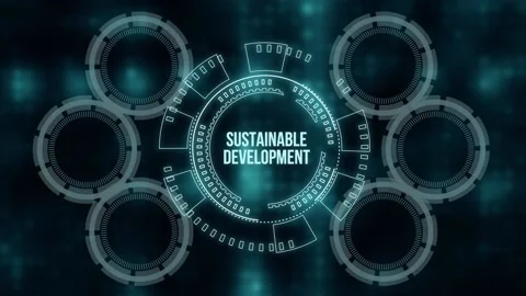 Internet, business, Technology and network concept. SUSTAINABLE DEVELOPMENT i Stock-Footage 158115588