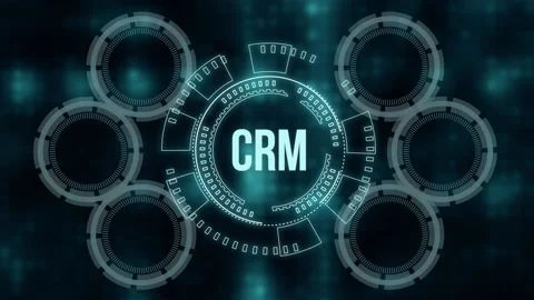Internet, business, Technology and network concept.CRM Customer Relationship  Stock Footage 158136198