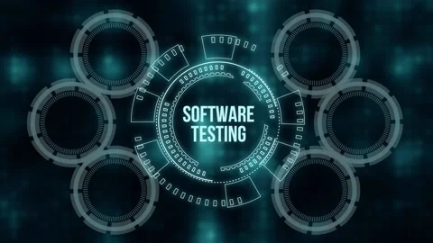 Internet, business, Technology and network concept. Inscription SOFTWARE TEST Stock Footage 158136244