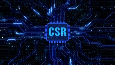 Internet, business, Technology and network concept. CSR abbreviation, modern  Stock Footage 158596473