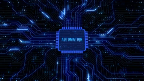 Internet, business, Technology and network concept. Automation Software conce Stock Footage 158596486