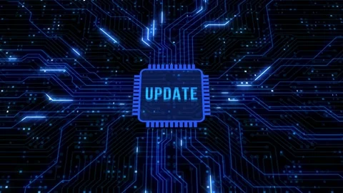 Internet, business, Technology and network concept. Update software computer  Stockbeeldmateriaal 158597304