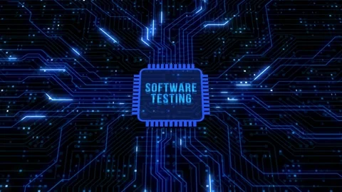Internet, business, Technology and network concept. Inscription SOFTWARE TEST Stock Footage 158597316