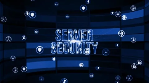 Internet, business, Technology and network concept. Cyber security data prote Stock Footage 158662374