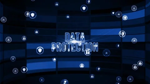 Internet, business, Technology and network concept. Cyber security data prote Video stock 158662376