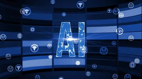 Internet, business, Technology and network concept. AI Learning and Artificia Stockbeeldmateriaal 158662779