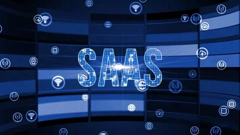 Internet, business, Technology and network concept. Software as a Service Saa Видео 158662789