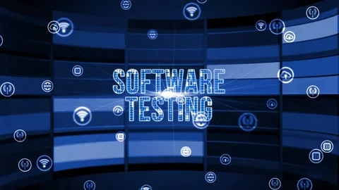 Internet, business, Technology and network concept. Inscription SOFTWARE TEST Stock Footage 158662809