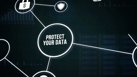 Internet, business, Technology and network concept. Cyber security data prote Stock Footage 160736530