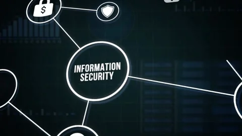 Internet, business, Technology and network concept. Cyber security data prote Video stock 160736534