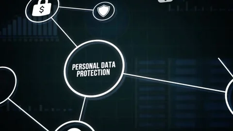 Internet, business, Technology and network concept. Cyber security data prote Stock Footage 160736543