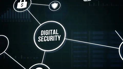Internet, business, Technology and network concept. Cyber security data prote Stock Footage 160736551