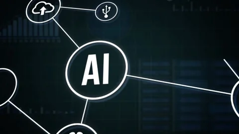 Internet, business, Technology and network concept. AI Learning and Artificia Vídeo Stock 160736786