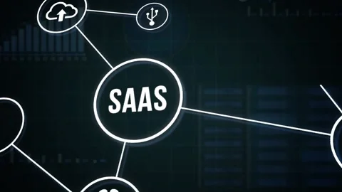 Internet, business, Technology and network concept. Software as a Service Saa Stock Footage 160736806