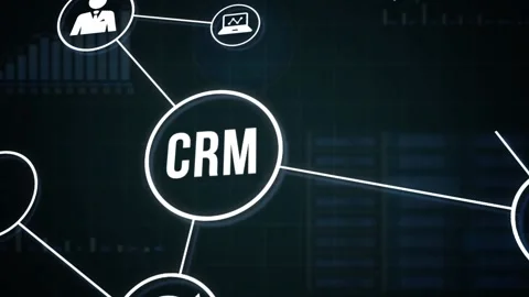 Internet, business, Technology and network concept.CRM Customer Relationship  Stock Footage 160736986