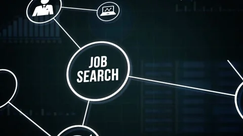 Internet, business, Technology and network concept.Job Search human resources Stock-Footage 160737003