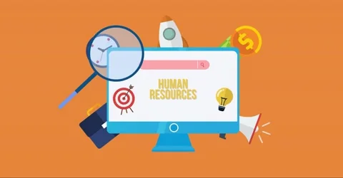 Internet, business, Technology and network concept.Human Resources HR managem Vídeo Stock 161226760