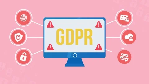 Internet, business, Technology and network concept. Cyber security data prote Stock Footage 161695302