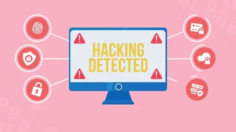 Internet, business, Technology and network concept. Cyber security data prote Stock Footage 161695326