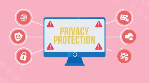 Internet, business, Technology and network concept. Cyber security data prote Stock Footage 161695330