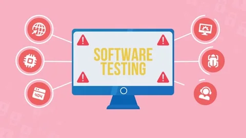 Internet, business, Technology and network concept. Inscription SOFTWARE TEST Stock Footage 161695410
