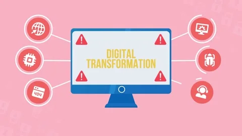 Internet, business, Technology and network concept.Concept of digitization of Video stock 161695412