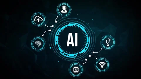 Internet, business, Technology and network concept. AI Learning and Artificia Video stock 162367395