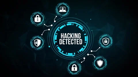 Internet, business, Technology and network concept. Cyber security data prote Stock Footage 162367793