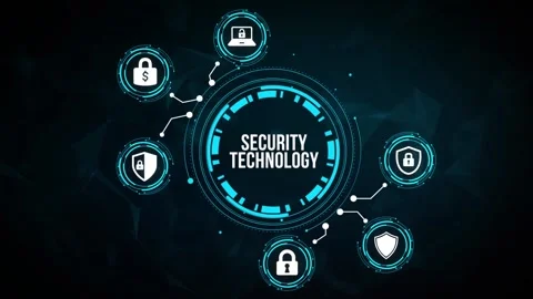 Internet, business, Technology and network concept. Cyber security data prote Stock Footage 162367798