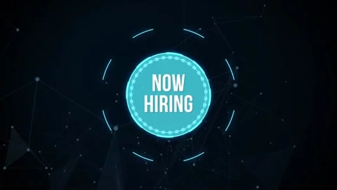 Internet, business, Technology and network concept.NOW HIRING inscription, mo Video stock 163328864