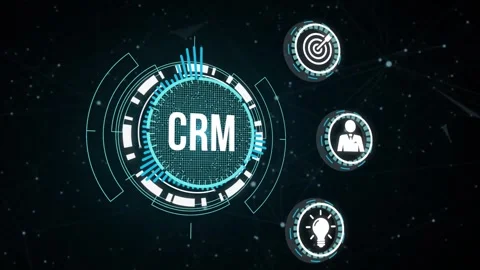 Internet, business, Technology and network concept.CRM Customer Relationship  Stock Footage 164515585
