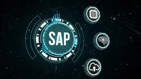 Internet, business, Technology and network concept. SAP System Software Autom Stock Footage 164515841