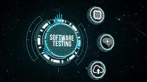 Internet, business, Technology and network concept. Inscription SOFTWARE TEST Stock Footage 164515983