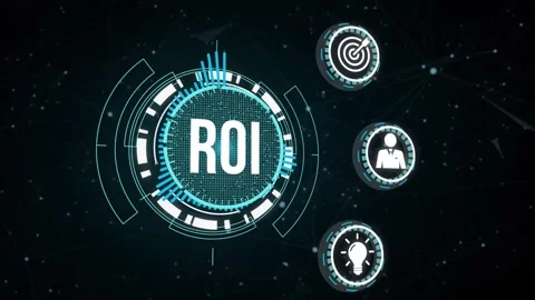 Internet, business, Technology and network concept. ROI Return on investment  Stock Footage 164516056