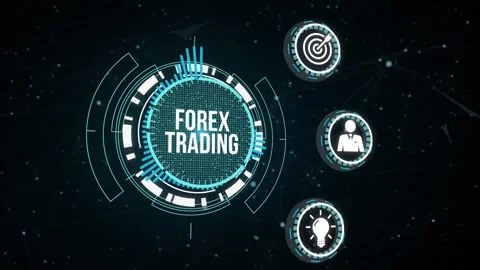 Internet, business, Technology and network concept. FOREX TRADING, new busine 库存影片 164516115