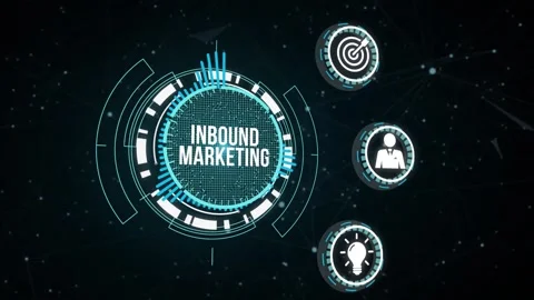 Internet, business, Technology and network concept. Inbound marketing. Virtua Vídeo Stock 164516165