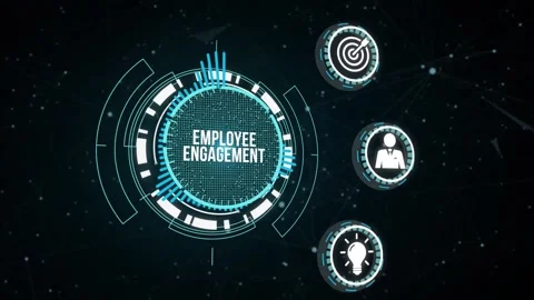 Internet, business, Technology and network concept. Employee engagement. Virt Stock-Footage 164516205