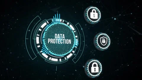 Internet, business, Technology and network concept. Cyber security data prote Stock Footage 164516287