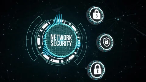 Internet, business, Technology and network concept. Cyber security data prote Stock Footage 164516302