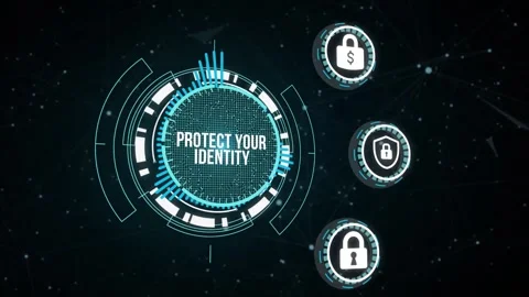 Internet, business, Technology and network concept. Cyber security data prote Видео 164516313