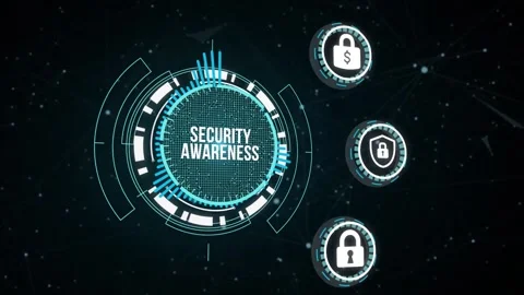 Internet, business, Technology and network concept. Cyber security data prote Video stock 164516441