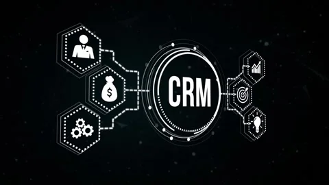 Internet, business, Technology and network concept.CRM Customer Relationship  Stock Footage 165205290