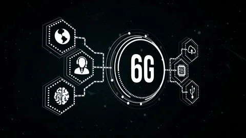 Internet, business, Technology and network concept. The concept of 6G network Stock Footage 165205408