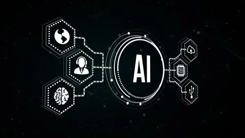 Internet, business, Technology and network concept. AI Learning and Artificia Vidéo 165205417