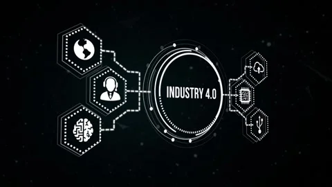 Internet, business, Technology and network concept.Industry 4.0 Cloud computi Video stock 165205482