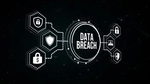 Internet, business, Technology and network concept. Cyber security data prote 動画素材 165205850