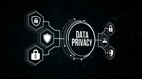 Internet, business, Technology and network concept. Cyber security data prote Stock Footage 165205878