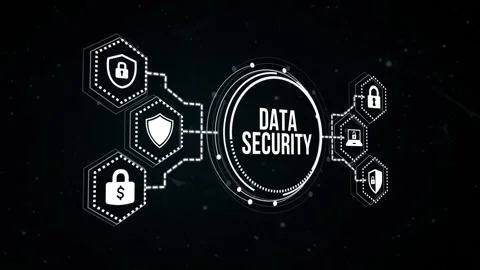 Internet, business, Technology and network concept. Cyber security data prote Stock Footage 165205880