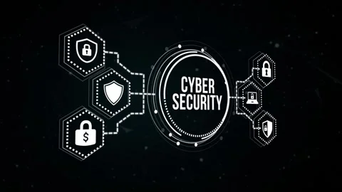 Internet, business, Technology and network concept. Cyber security data prote 動画素材 165205889